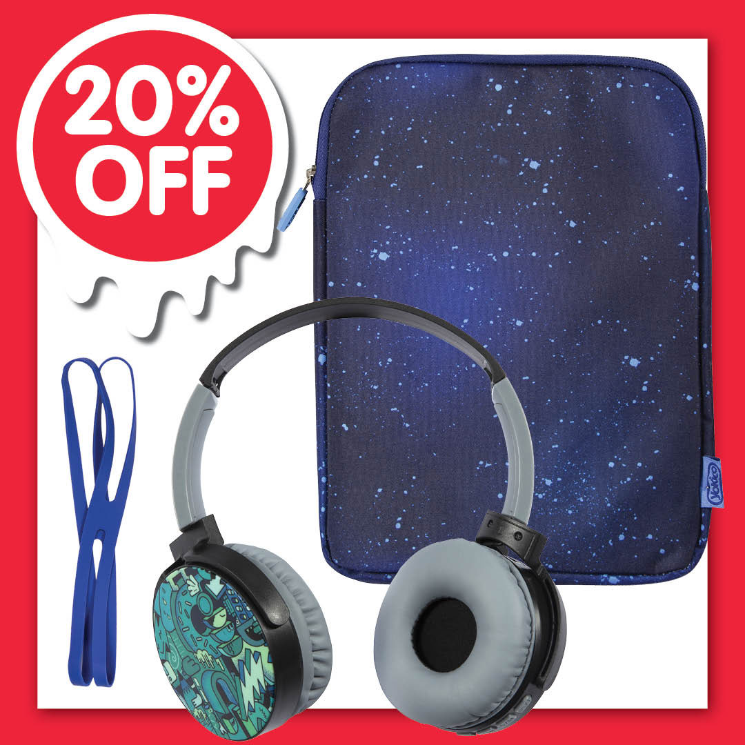 GP2603 - 20% - MashUp Bluetooth Headphones & Ocean Tablet sleeve