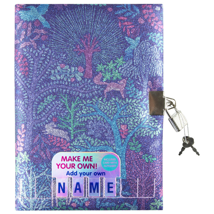 Fantastical Forest PU DIY Lockable Journal