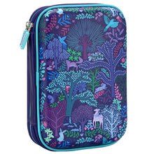 Load image into Gallery viewer, Purple Fantastical Forest Dbl Hardshell Pencil Case