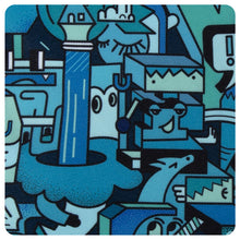 Load image into Gallery viewer, Green MashUp Fold over Pencil Case