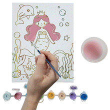 Load image into Gallery viewer, Mermaid Queen Paint by Numbers Canvas