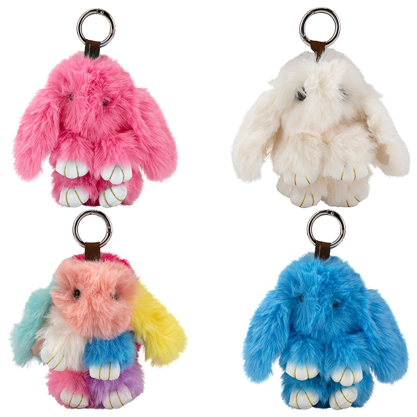 Fluffy Bunny Keychain