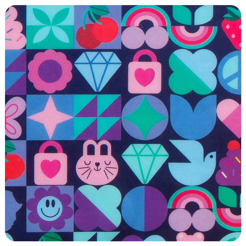 Purple Lucky Charm Press&Pop Pencil Case