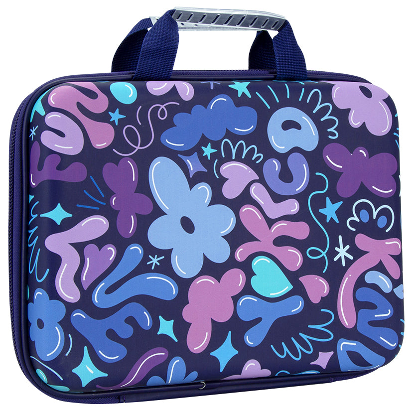 Purple Yoki Bubble Tech Travel Case