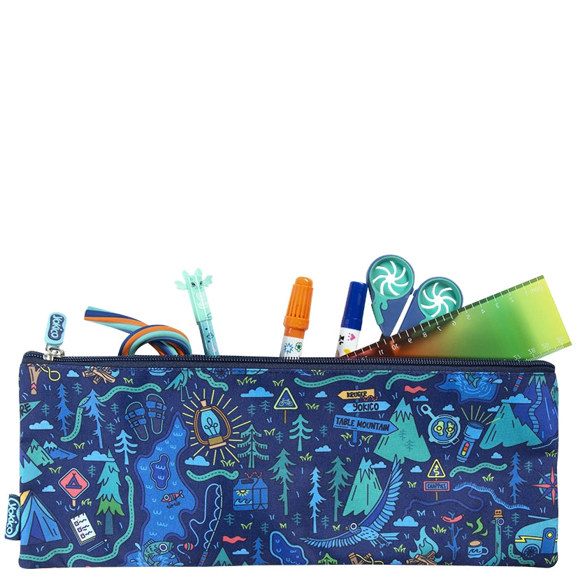 Blue Yoki Explorers Classic Pencil Case