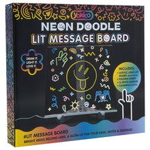 Load image into Gallery viewer, Neon Doodle Lit Message Board
