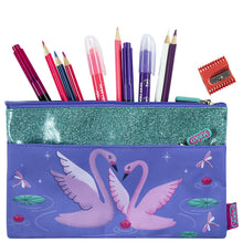 Load image into Gallery viewer, 2 Zip Swans Pencil Case