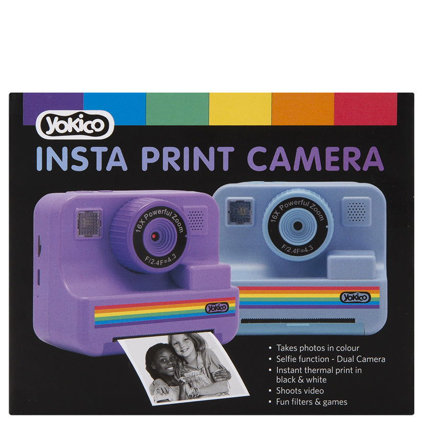 Blue Insta Print Camera