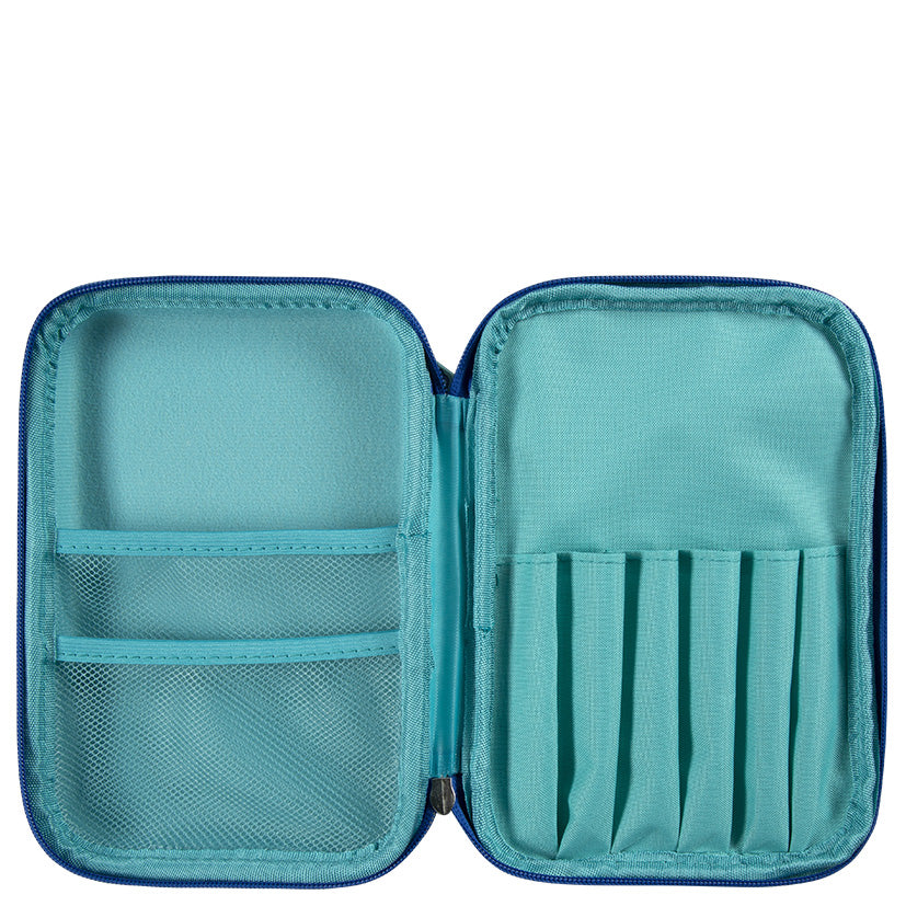 Blue Illi MashUp Dbl Hardshell Pencil Case