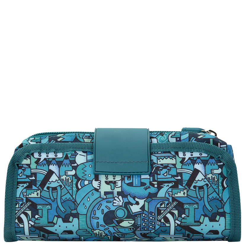 Green MashUp Fold over Pencil Case – Yokico