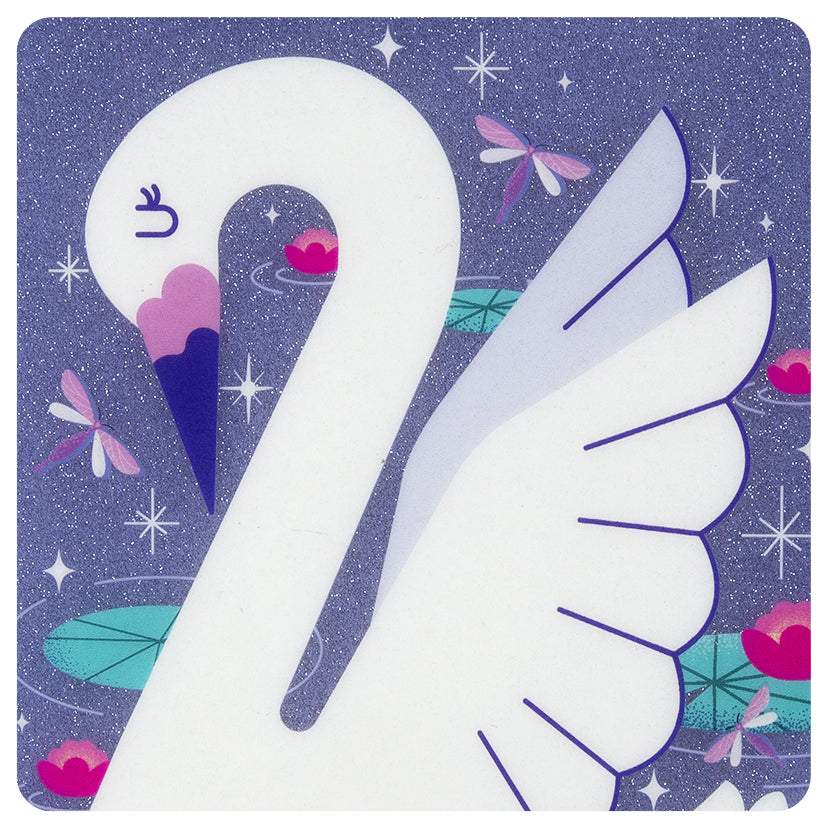 Swans DIY PU Lockable Journal