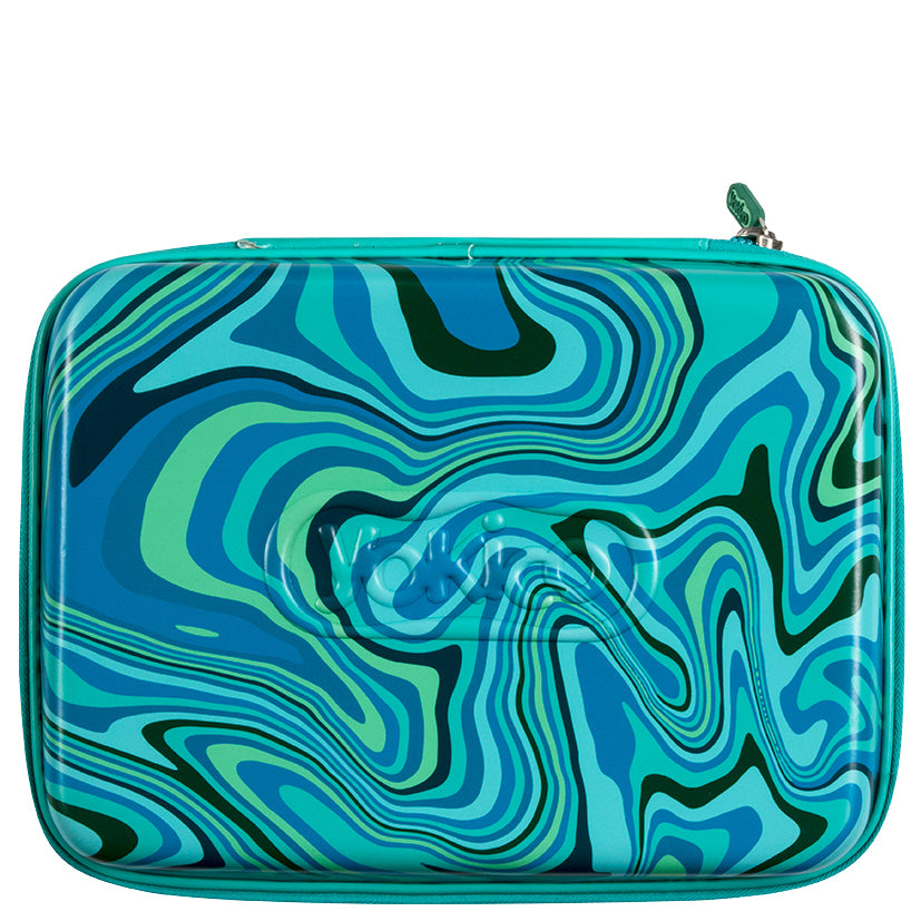 Green Marley Swirl Tech Travel Case