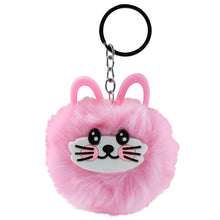 Load image into Gallery viewer, Fluffy Fox Pom Pom Keychain
