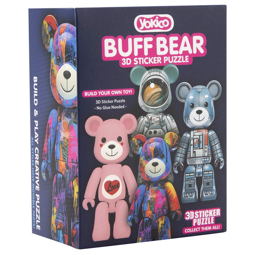 Buff Bear 3D Sticker Puzzle – Yokico