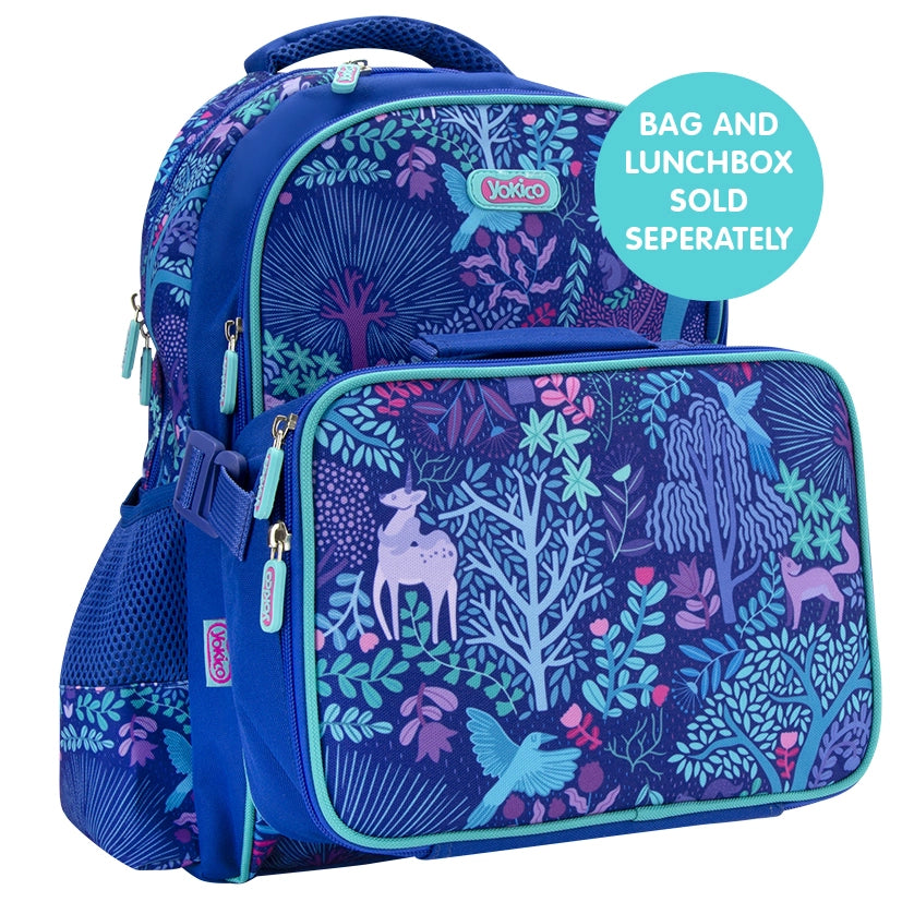 Purple Fantastical Forest Backpack (Clip-on)