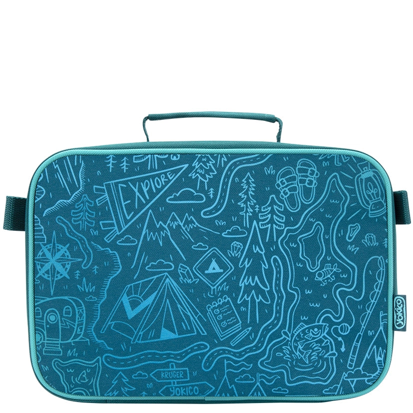 Green Yoki Explorers Clip-On Lunchbox