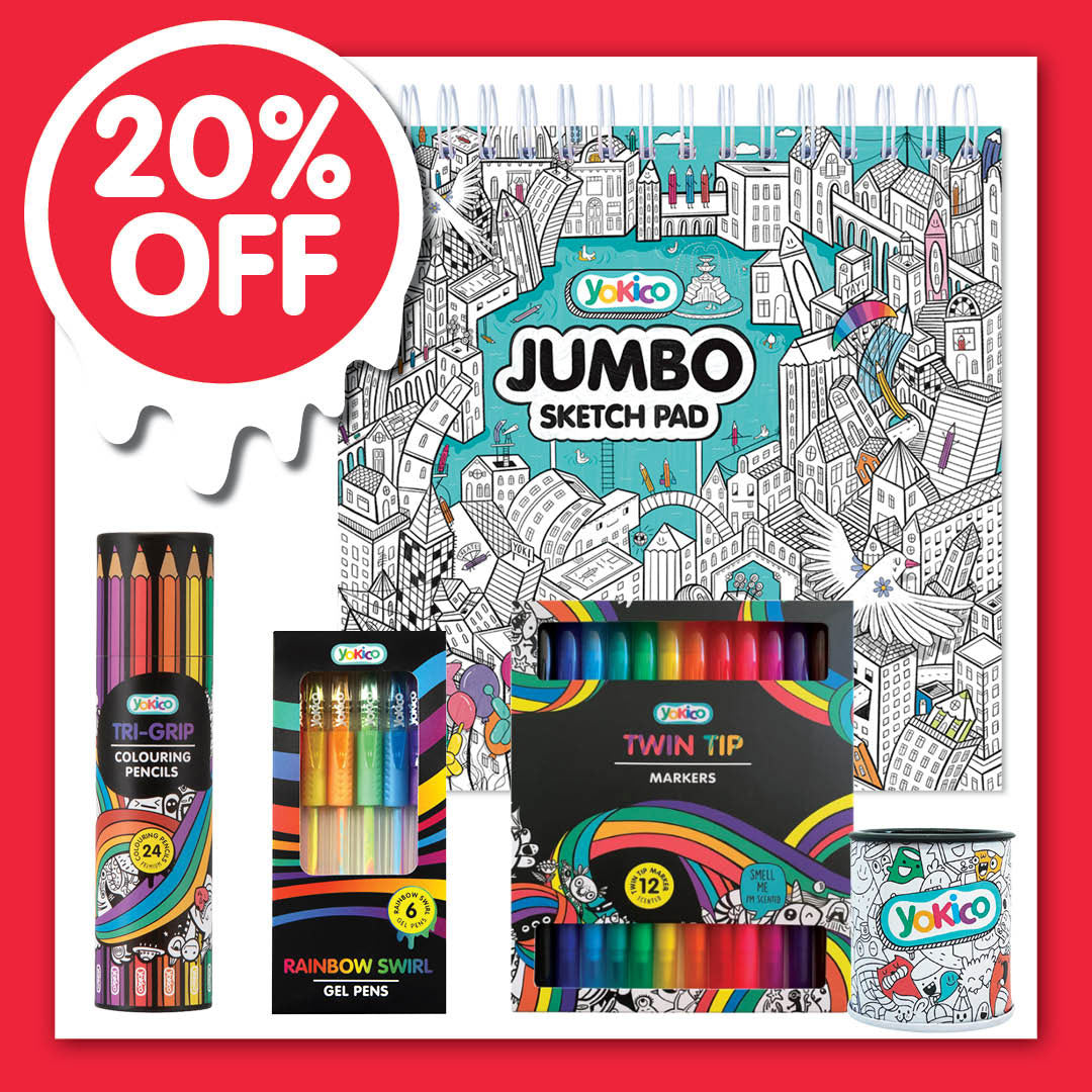 GP2603 - 20% -Blue Set - Jumbo Sketchpad Let's Explore