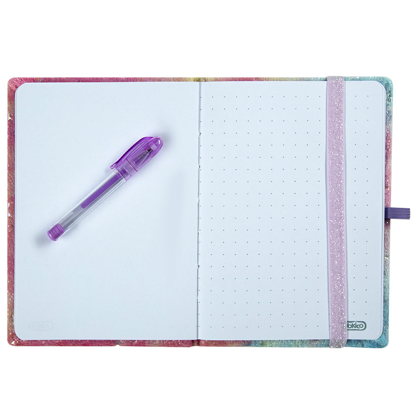 Silver Stars Tie Dye Gel Pen Pocket Journal