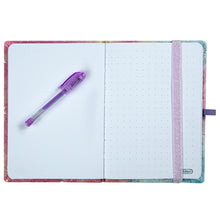 Load image into Gallery viewer, Silver Stars Tie Dye Gel Pen Pocket Journal