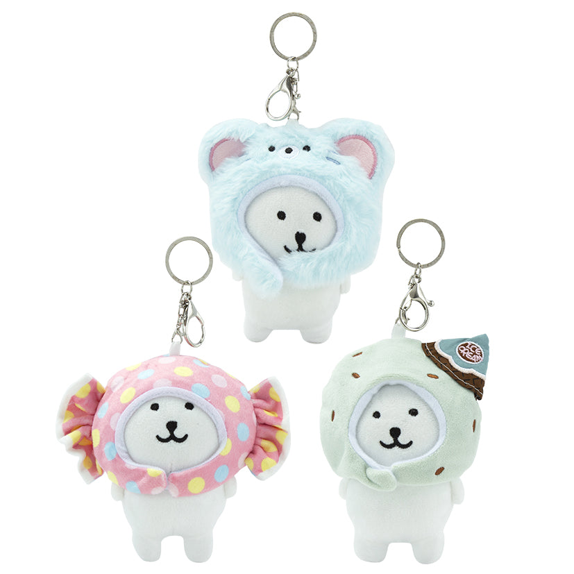 Bear in a Hat Keychain