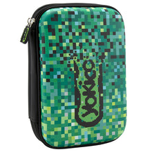 Load image into Gallery viewer, Green Pixel Build Dbl Hardshell Pencil Case
