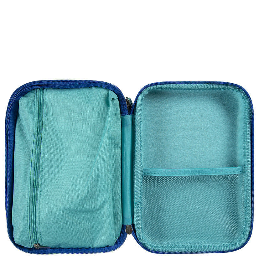 Blue Illi MashUp Dbl Hardshell Pencil Case