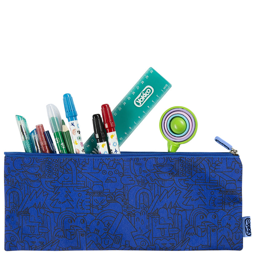 Blue Illi MashUp Classic Pencil Case