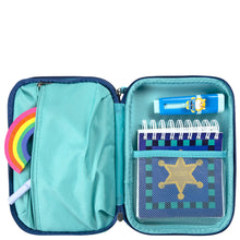 Load image into Gallery viewer, Blue Yoki Explorers Dbl Hardshell Pencil Case