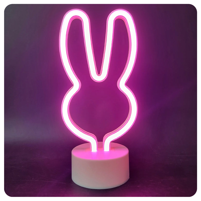 Neon Bunny Desk Light