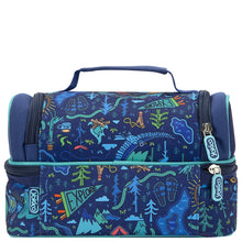 Load image into Gallery viewer, Blue Yoki Explorers Double Lunchbox