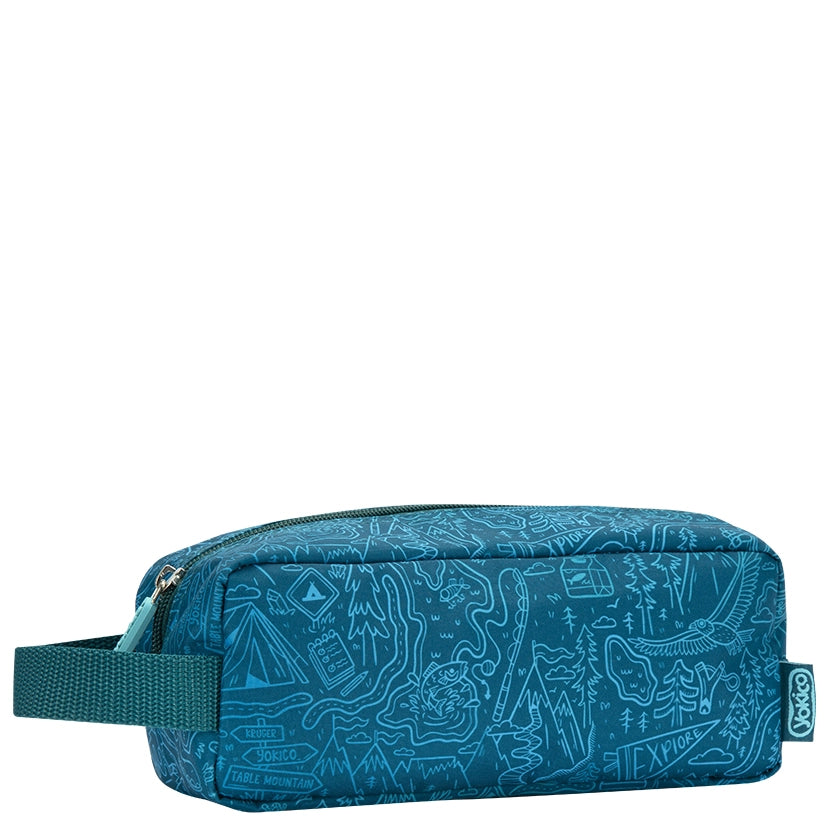 Green Yoki Explorers Carry All Pencil Case