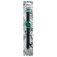 Load image into Gallery viewer, Black Pixel Build Silicone Analogue Watch