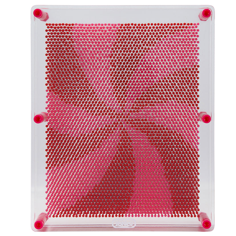 Pink & Red Large Swirl Pin Art
