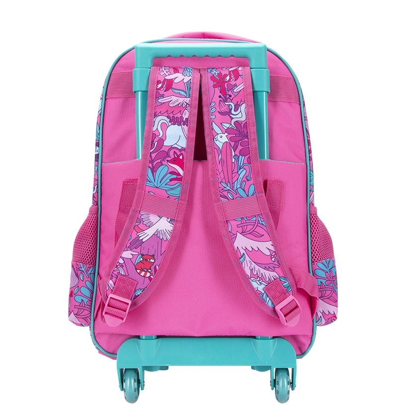 Pink Fantastical Forest Large Trolley Backpack
