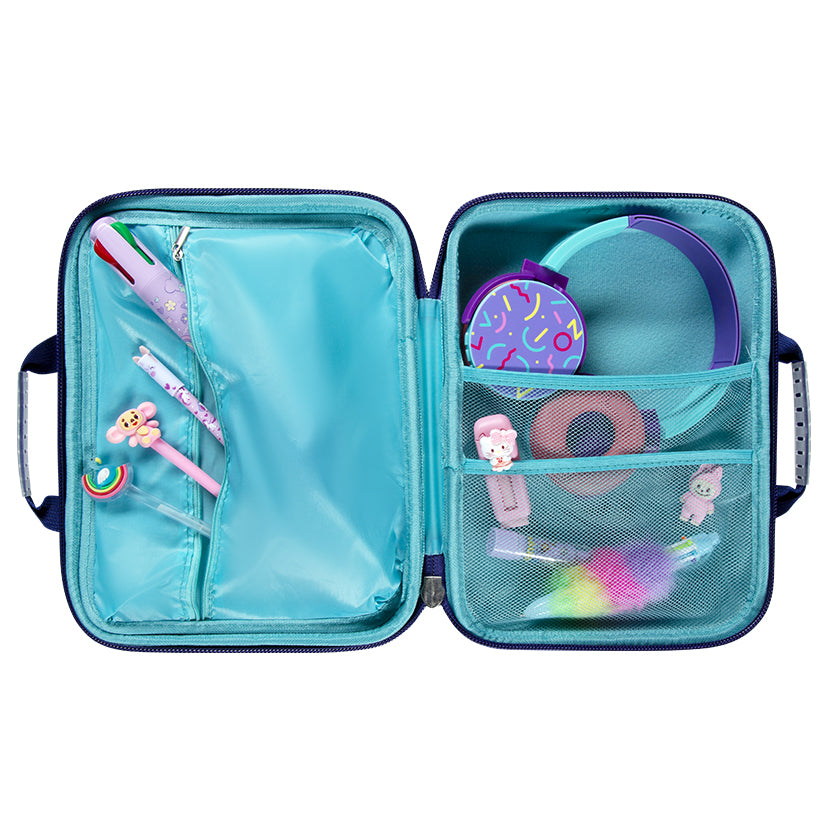 Purple Yoki Bubble Tech Travel Case
