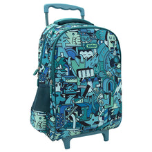 Load image into Gallery viewer, Green MashUp Trolley Backpack
