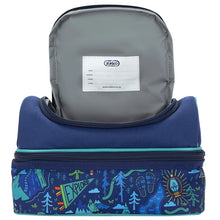 Load image into Gallery viewer, Blue Yoki Explorers Double Lunchbox