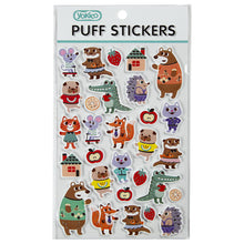 Load image into Gallery viewer, Assorted Puff Sticker sheet - Wild Animals
