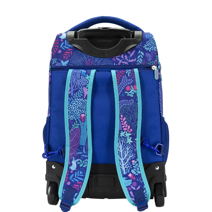 Purple Fantastical Forest Premium Trolley Backpack