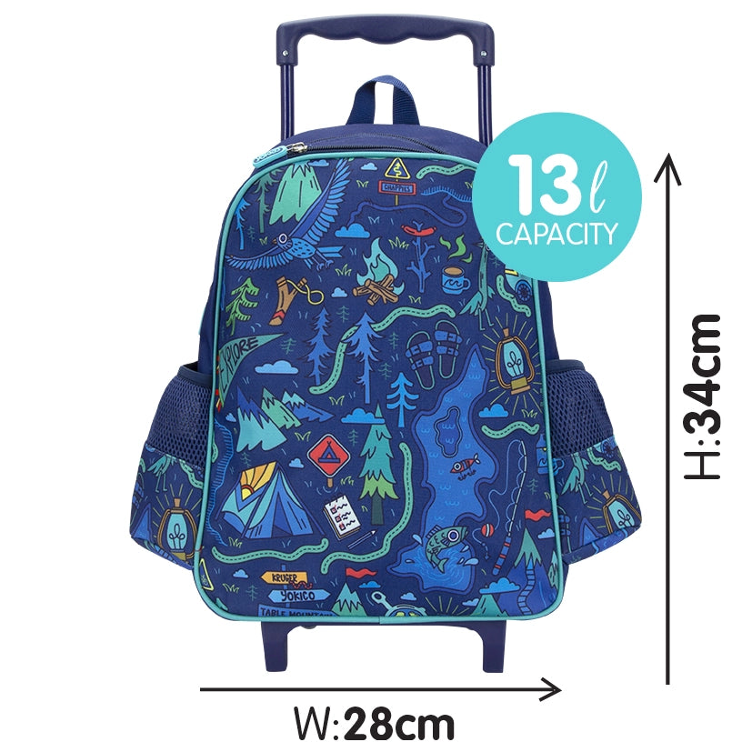 Blue Yoki Explorers Junior Trolley Backpack