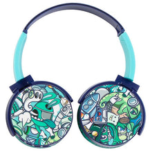 Load image into Gallery viewer, Green Graffiti Bluetooth Headphones
