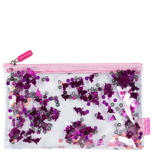 Load image into Gallery viewer, Pink Glitter Filled Pencil Case
