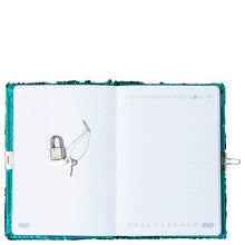 Load image into Gallery viewer, Butterfly Sequin Lockable Journal
