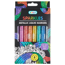 Load image into Gallery viewer, Metallic Liquid Markers (8 pack)