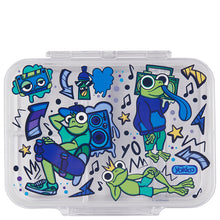 Load image into Gallery viewer, Hip Hop Frogs Clear Bento Lunchbox