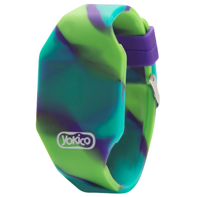 Green Hip Hop Frogs Silicone Watch