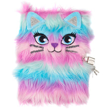Load image into Gallery viewer, Rainbow Kitty Fluffy Journal