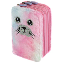 Load image into Gallery viewer, Seal Fluffy Triple Layer Pencil Case
