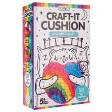 Load image into Gallery viewer, Rainbow Heart Craft-it Cushion