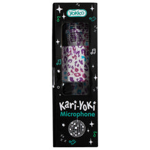 Load image into Gallery viewer, Purple Animal Print Bluetooth Karaoke Microphone